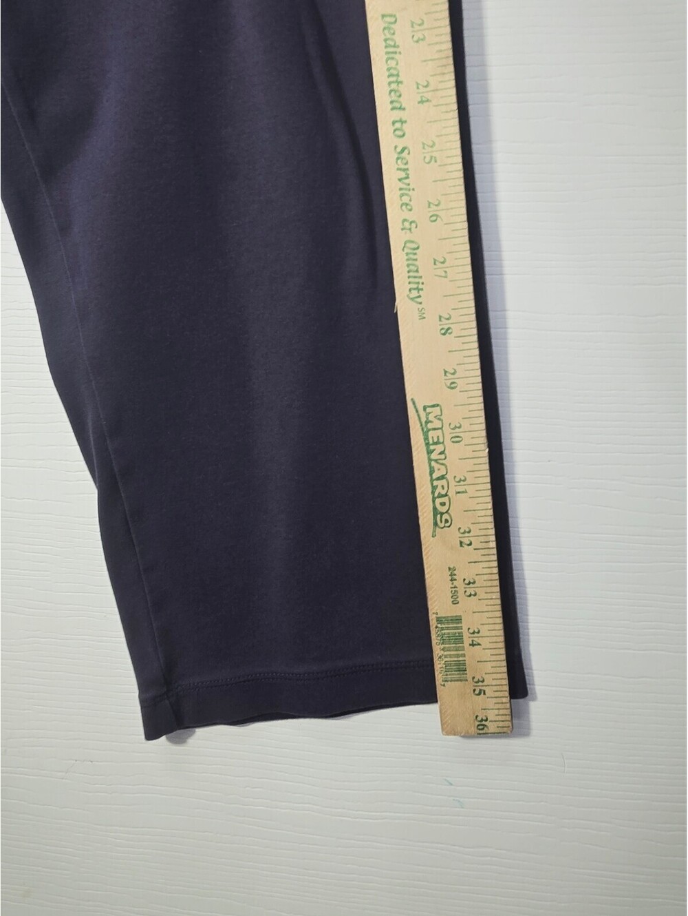 Lands End Womens Medium Dark Navy Blue Elastic Waist Pull On Sweatpants Pants - Picture 3 of 6
